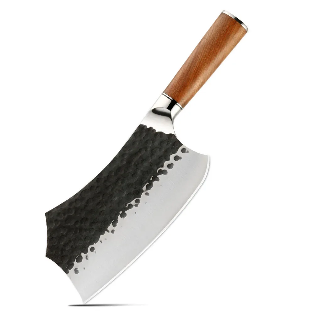 Bunka Nepravidelná rukojeť z nerezové oceli s vysokým obsahem uhlíku a palisandru 18 cm - Hikari