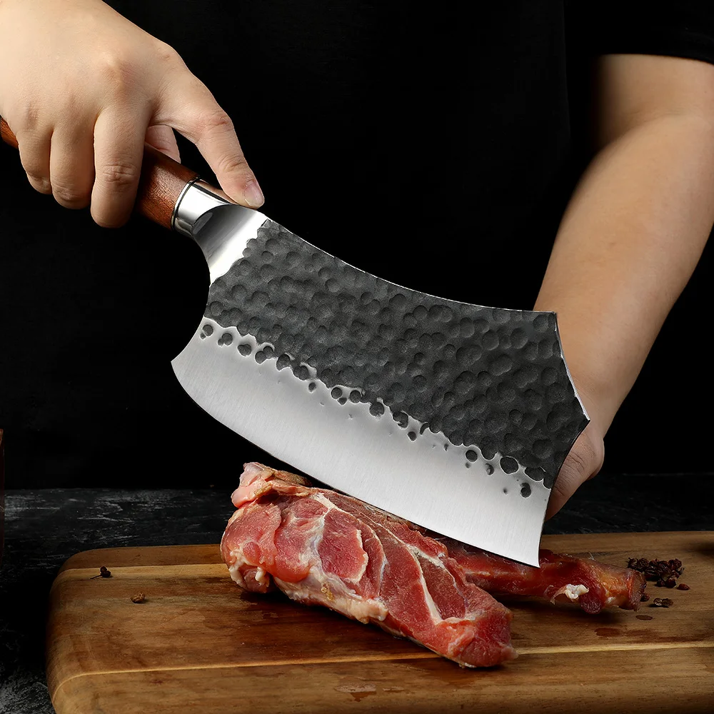 Bunka Nepravidelná rukojeť z nerezové oceli s vysokým obsahem uhlíku a palisandru 18 cm - Hikari