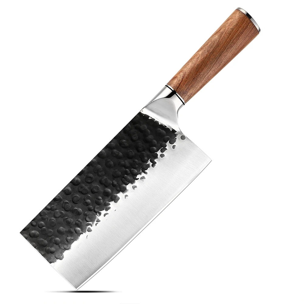 Heavy-Duty Cleaver, Hikari - karbonová nerezová ocel, rukojeť z palisandru - na sekání a porcování tvrdých surovin - Hikari