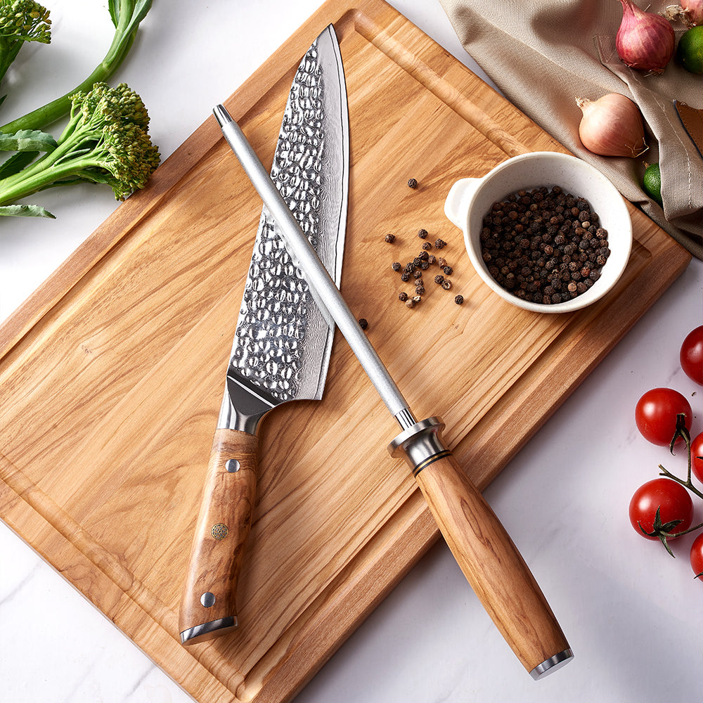 Ocel na broušení nožů Hikari - vysoce uhlíková diamantem potažená brusná tyč - Hikari