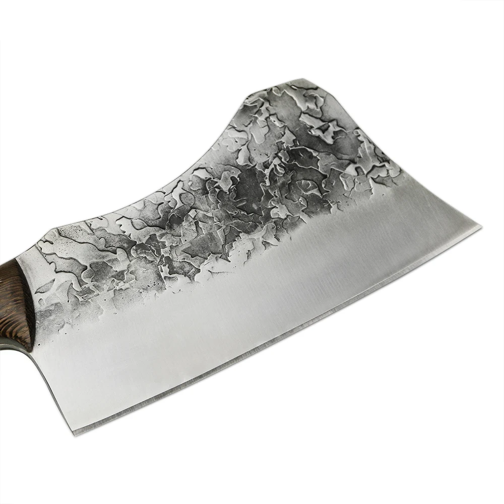 Cleaver Handmade Forged Stainless Steel, Wenge Wood Handle 16.5 cm - Hikari