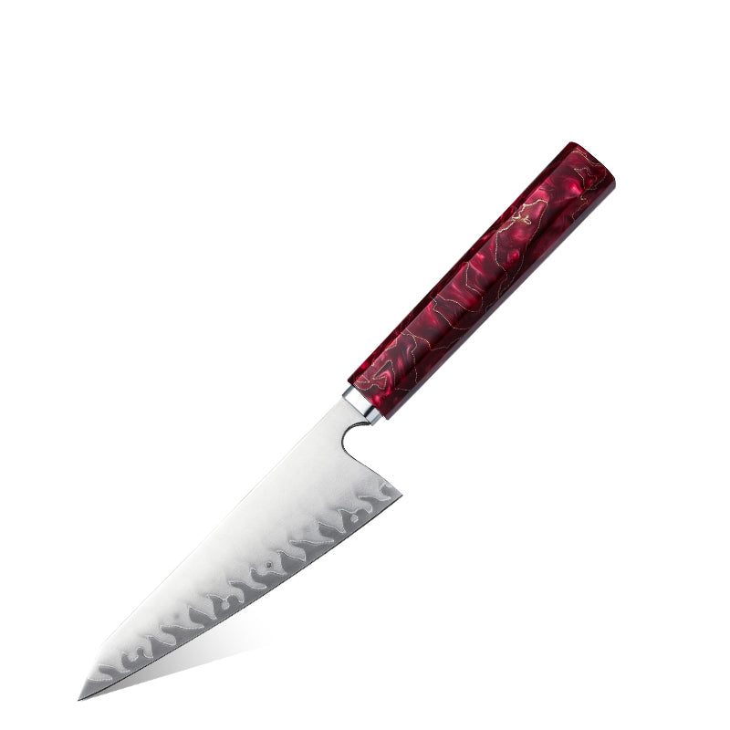 Hikari Petty Knife – Profesionální japonský kuchyňský nůž s matnou čepelí a pryskyřicovou rukojetí