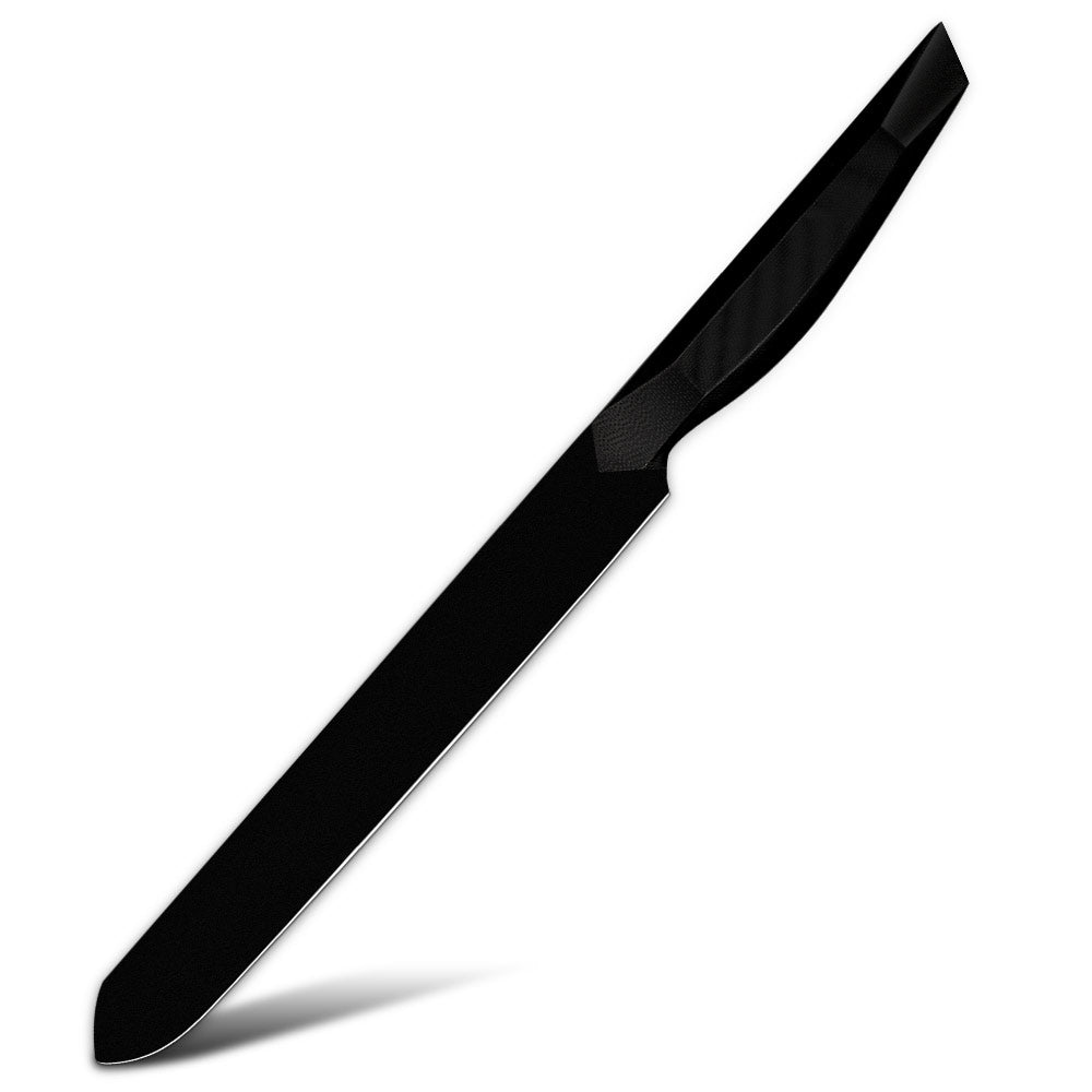 Professional Kitchen Knife, Hikari – 440C High Carbon Stainless Steel Blade with Titanium Coating, G10 Handle for Meat and Bread Slicing - Hikari