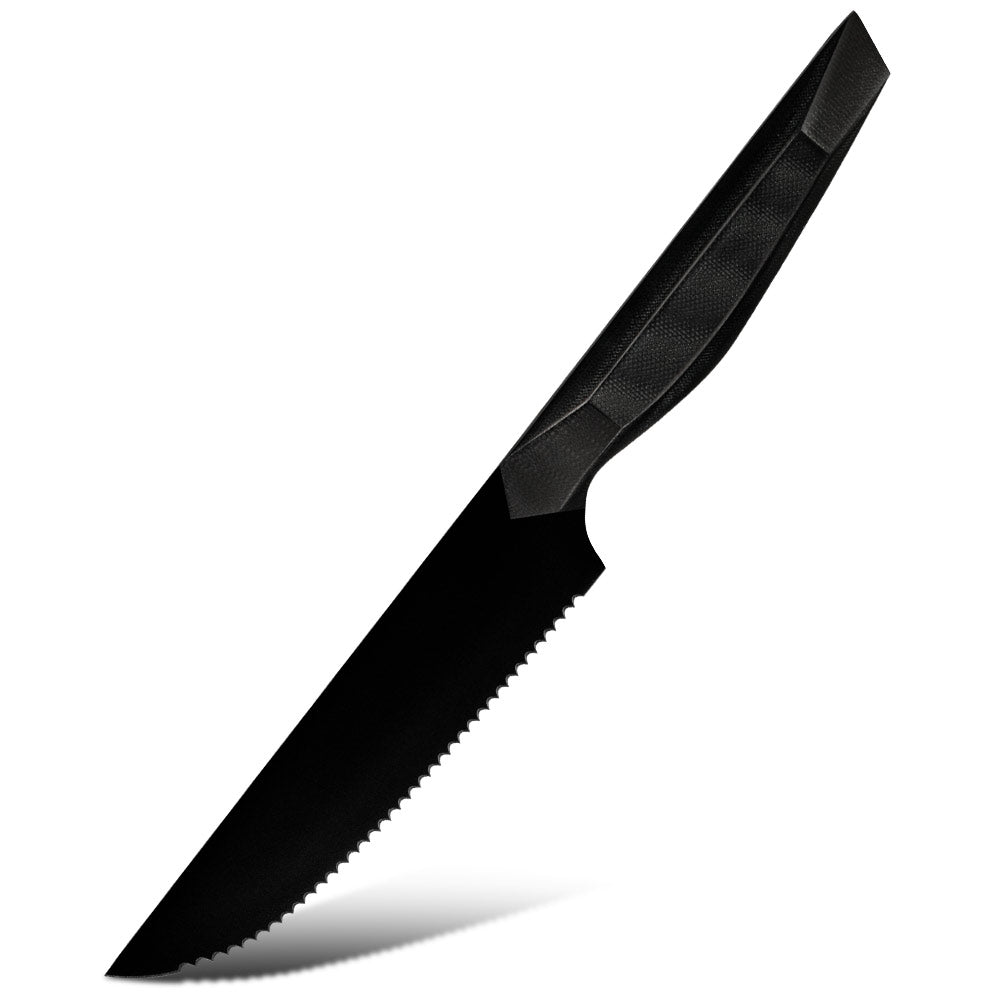 Professional Steak Knife, Hikari – Carbon Stainless Steel Blade Titanium Coating, G10 Handle for Perfect Steak Slicing - Hikari