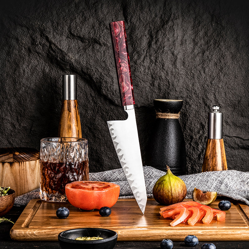 Hikari Petty Knife – Profesionální japonský kuchyňský nůž s matnou čepelí a pryskyřicovou rukojetí